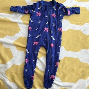 Kyte Baby Footed Sleeper in Axolotl